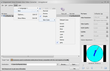 KingConvert Sony Ericsson Aino Video Converter screenshot 2