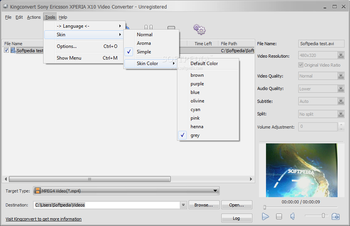 KingConvert Sony Ericsson XPERIA X10 Video Converter screenshot 2