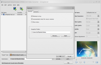 KingConvert Sony Ericsson XPERIA X10 Video Converter screenshot 3