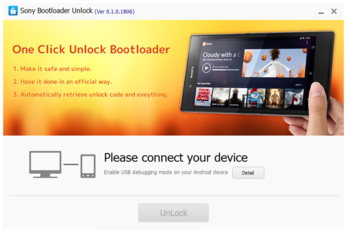 Kingo SONY Bootloader Unlock screenshot