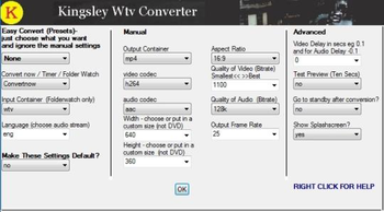 Kingsley WTV Converter screenshot