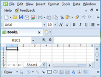 Kingsoft Spreadsheets Free 2012 screenshot