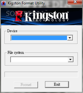 Kingston Format Utility screenshot