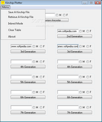 Kinship Plotter screenshot 2