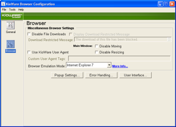 KioWare Browser screenshot 2