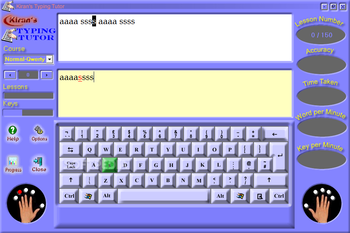 Kiran's Typing Tutor screenshot 3