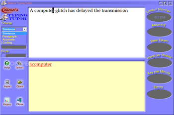 Kiran's Typing Tutor screenshot 4