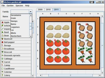 Kitchen garden aid screenshot