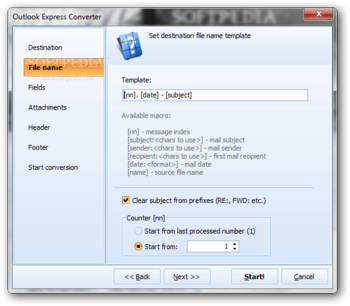 Kite Outlook Express Converter screenshot 3