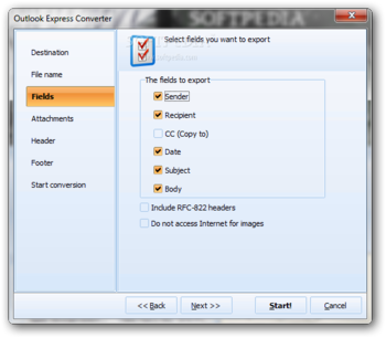 Kite Outlook Express Converter screenshot 4