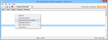 Kiwi Syslog Server screenshot
