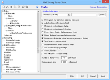 Kiwi Syslog Server screenshot 10