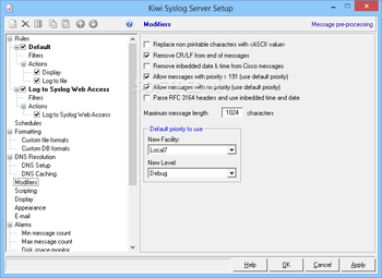 Kiwi Syslog Server screenshot 8