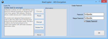 KiwiCryptor screenshot