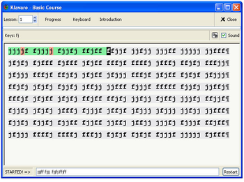 Klavaro screenshot
