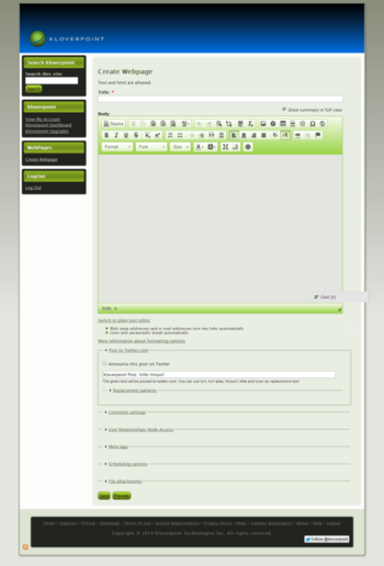 kloverpoint screenshot