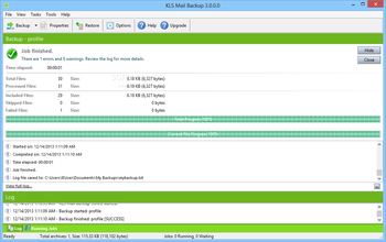 KLS Mail Backup screenshot