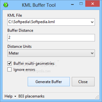 KML Buffer Tool screenshot