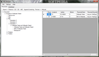 KML Manager screenshot