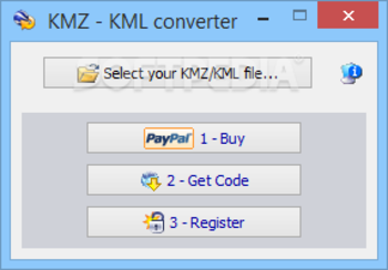 KMZ - KML converter screenshot