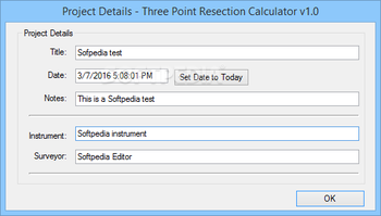 Knightwood Three Point Resection Calculator screenshot 3