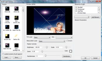 Knoll Light Factory screenshot