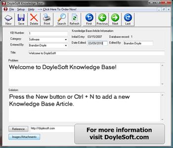 Knowledge Base screenshot