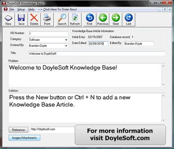 Knowledge Base screenshot 2