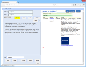 Knowledge NoteBook screenshot