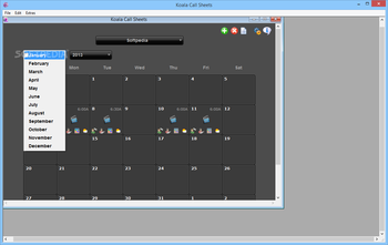 Koala Call Sheets screenshot