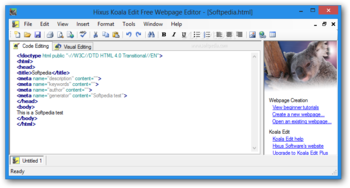 Koala Edit Free Webpage Editor screenshot