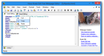 Koala Edit Free Webpage Editor screenshot 2