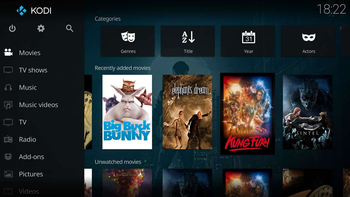 Kodi screenshot