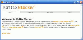 Koffix Blocker screenshot