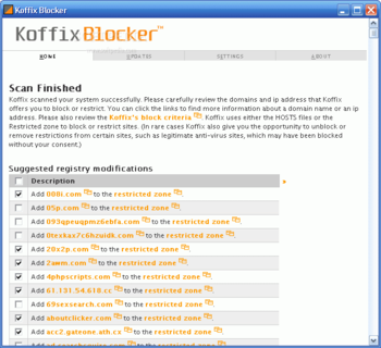 Koffix Blocker screenshot 2