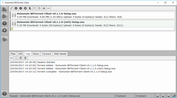 Koinonein BitTorrent Client screenshot 4