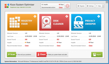 Koox System Optimizer screenshot