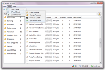 KPassC screenshot
