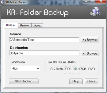 KR-Folder Backup screenshot