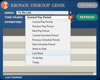 Kronos Desktop Genie screenshot