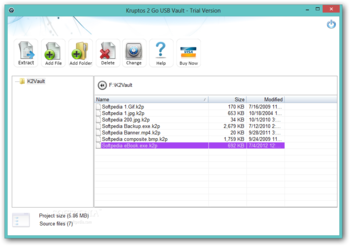 Kruptos 2 Go USB Vault screenshot