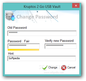 Kruptos 2 Go USB Vault screenshot 2