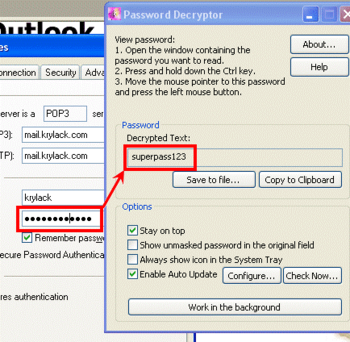 KRyLack Password Decryptor screenshot