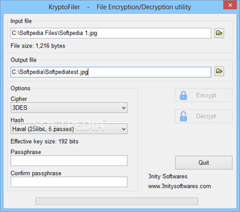 KryptoFiler screenshot