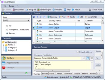 KS.CRM 2013 screenshot