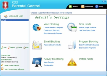 KSS Parental Control screenshot