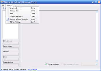 KSSWare ICQ Sniffer.NET screenshot 2