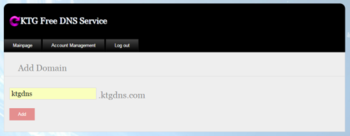 KTG DNS screenshot