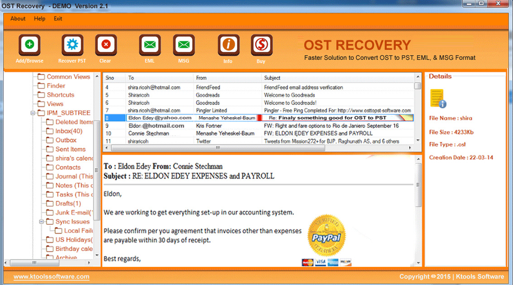 how to convert ost to pst free