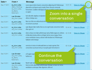 Kudos Chat Search for Skype screenshot 4